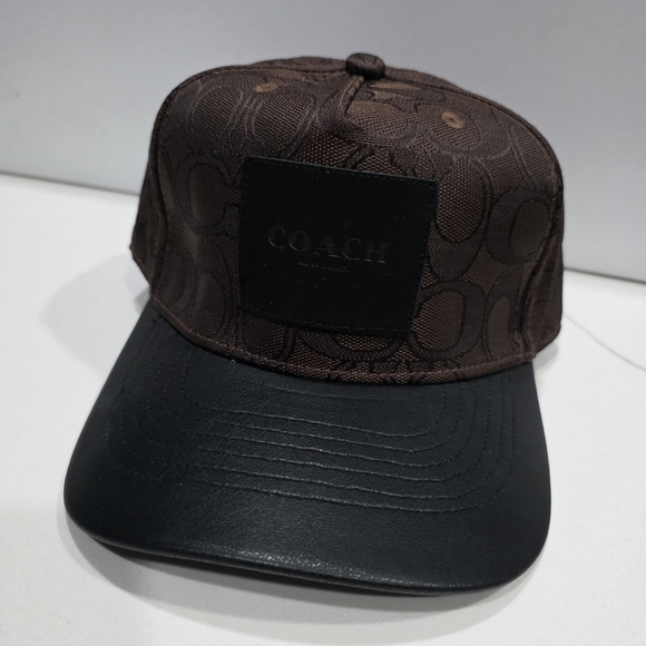 Coach Brown and Black Cap